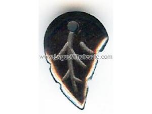 Hematite Charms Leaf